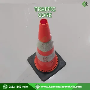 Kerucut Lalu Lintas - Traffic Rubber Cone - Keamanan Jalan Kendaraan