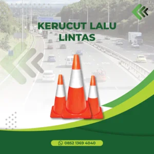 Kerucut Lalu Lintas - Traffic Rubber Cone - Keamanan Jalan Kendaraan