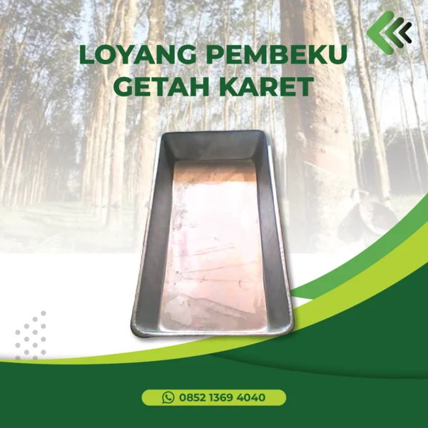 Loyang Pembeku Getah Karet  -  Loyang Pembeku Lateks - Peralatan Perkebunan - Alat Sadap Getah