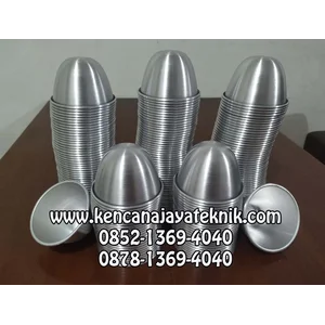 Mangkok Sadap Getah Karet Aluminium - Mangkok Penampung Lateks Aluminium - Peralatan Perkebunan