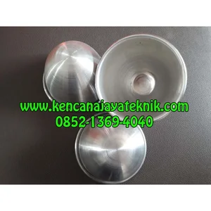 Mangkok Sadap Getah Karet Aluminium - Mangkok Penampung Lateks Aluminium - Peralatan Perkebunan