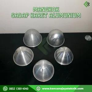 Mangkok Sadap Getah Karet Aluminium - Mangkok Penampung Lateks Aluminium - Peralatan Perkebunan