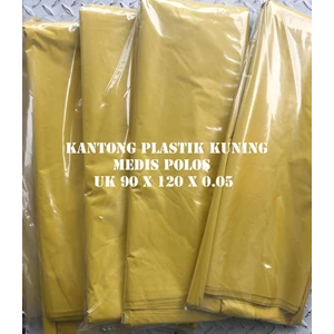 KANTONG PLASTK KUNING PACK 90 X 120 X 0.05MM