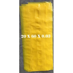 KANTONG PLASTIK LDPE ORI KUNING uk.20 X 60 X 0.03