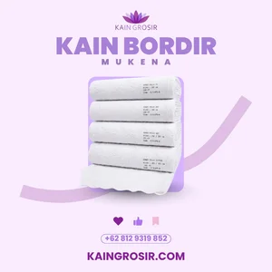 Kain Bordir TC (Embroidery) Putih