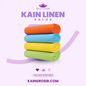 Kain Linen Polos Premium - Tekstur Alami Serat Estetis
