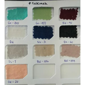 kain Bahan kerudung Kain Voal print warna bw