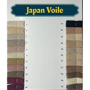 kain Bahan kerudung Kain Voal print warna bw