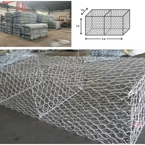 Kawat Bronjong/Gabion SNI Heavy Galvanized Ukuran 2 x 1 x 0.5 meter Mesh 8x10 Dia Kawat 2.7mm