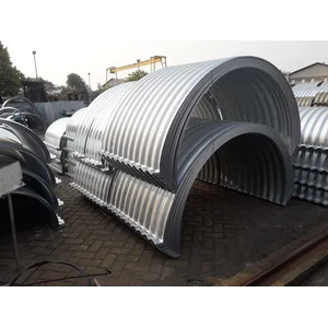 Pipa Gorong Gorong/Pipa baja bergelombang/Pipa armco/corrugated steel pipe/Nestable Flange E100