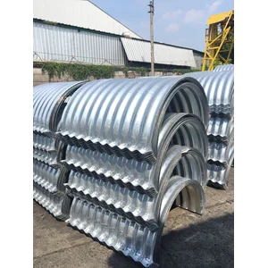 Pipa Gorong Gorong/Pipa baja bergelombang/Pipa armco/corrugated steel pipe/Nestable Flange E100