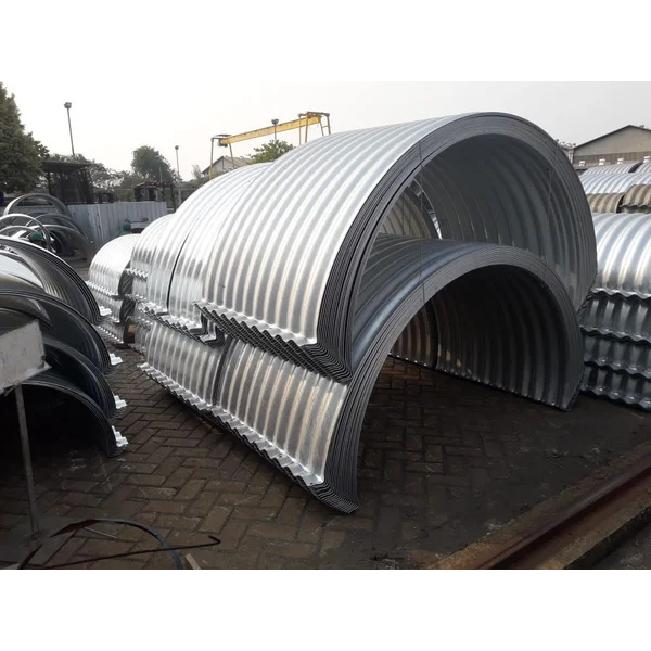 Pipa Gorong Gorong/Pipa baja bergelombang/Pipa armco/corrugated steel pipe/Nestable Flange E100