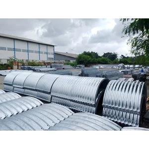 Pipa Gorong Gorong Baja Armco Galvanis Type Nestable Flange E100 Diameter 450mm hingga 2000mm
