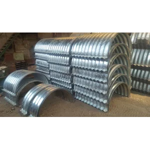 Corrugated steel pipe/Pipa baja bergelombang/Armco/Pipa Gorong Gorong Baja Galvanis type Multi Plate Pipe (MPP)