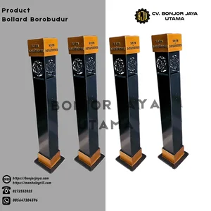 bollard pembatas jalan dan trotoar besi borobudur