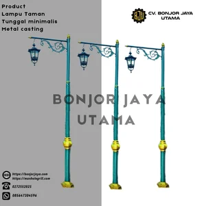 Lampu Taman Tunggal MINIMALIS Metal CASTING