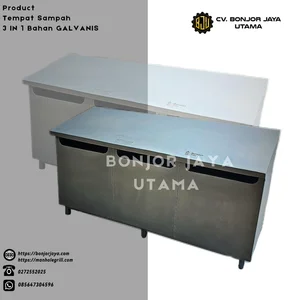 Tempat Sampah 3 IN 1 BAHAN GALVANIS