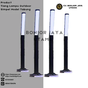 Tiang Lampu Outdoor Simpel Model Tabung