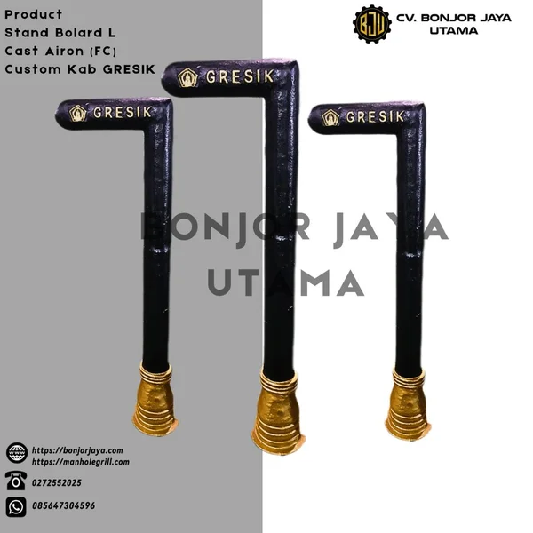 Bollard Trotoar Stand Bolard L Cast Airon FC KAB.GRESIK
