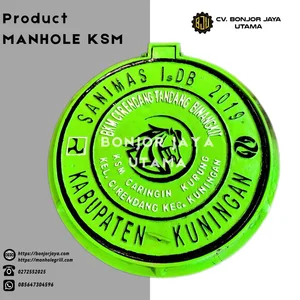 Manhole Cover Bundar Besi Cor