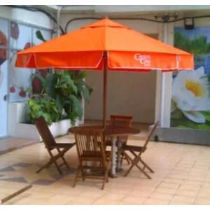 Tenda Payung Jati Taman Kayu + Kursi Lipat