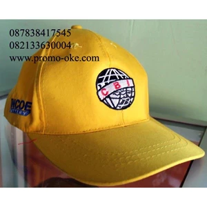 Topi promosi bordir logo perusahaan