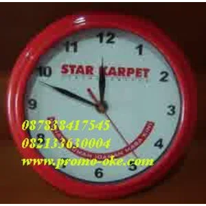 Jam dinding promosi warna coustem