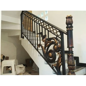 Classic Wrought Iron Stair Railing