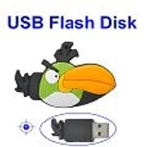 Green Angry Birds Usb Flash Disk Memory Disk 1Gb