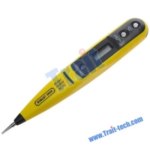 None Contact 12-220V Ac Dc Digital Lcd Display Voltage Pen Tester ( Voltase Meter )