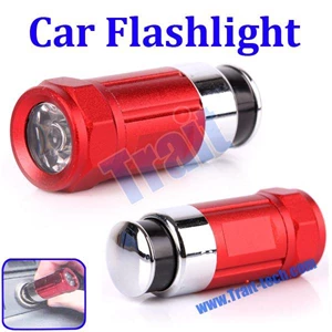 Red Led Flashlight Rechargeable Car Flashlight (Car Accessories)