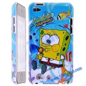Spongebob Bubbles popping Back Hard Cover Case For Apple Ipod Touch 4 (Mobile Gear)