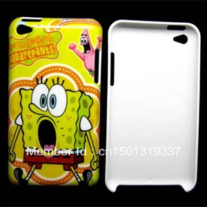 Spongebob Squerpants Hard Case Cover With High Quality For Ipod Touch 4 ( Aksesoris Handphone )