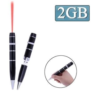 3 In 1 Laser Pen Style Usb Flash Disk 2Gb (Black)