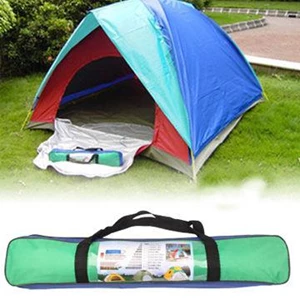 Quick Setting Dome Style 3-Person Camping Tent Pack With Carrying Bag For Outdoor Camping ( Peralatan Berkemah )