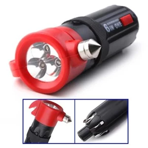 6 In 1 Multi-Screwdriver Torch With Hammer (Obeng)
