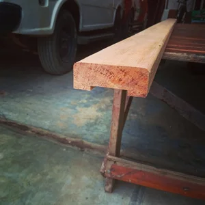 Hand Rail Pegangan Railing Tangga Kayu Mahoni