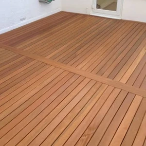 Bengkirai Swimming Pool Deck Wooden Floor Deck 1.9 Cm Thickness