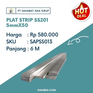 PLAT STRIP Stainless Steel SS201 5mm X 50
