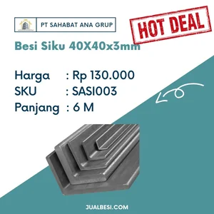 Besi Siku 40 X 40 x 3 mm