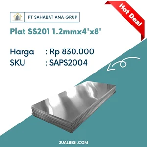 Plat Stainless SS201 1.2 mm x 4' x 8'