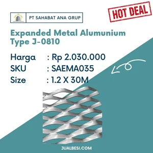 Expanded Mesh Metal Alumunium Type J-0810