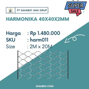 KAWAT HARMONIKA 40 X 40 X 2 MM