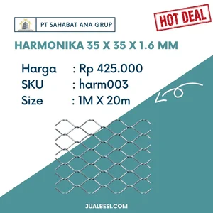 Kawat HARMONIKA 35 X 35 X 1.6 MM