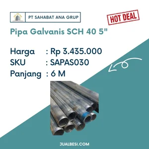 Pipa Galvanis SCH 40 5"