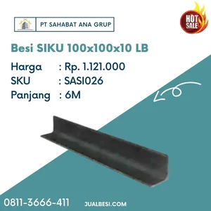 Besi SIKU 100 x 100 x 10 LB