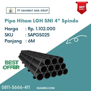 Pipa Hitam LGH SNI 4" Spindo