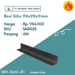 Besi Siku 90 x 90 x 9mm