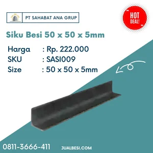 Besi Siku 50 x 50 x 5mm