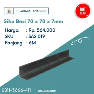 Besi Siku 70 x 70 x 7mm